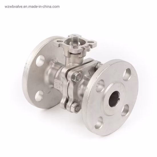 API6d 150lb schwimmender 2-teiliger Flansch-Kugelhahn aus Edelstahl mit vollem Anschluss